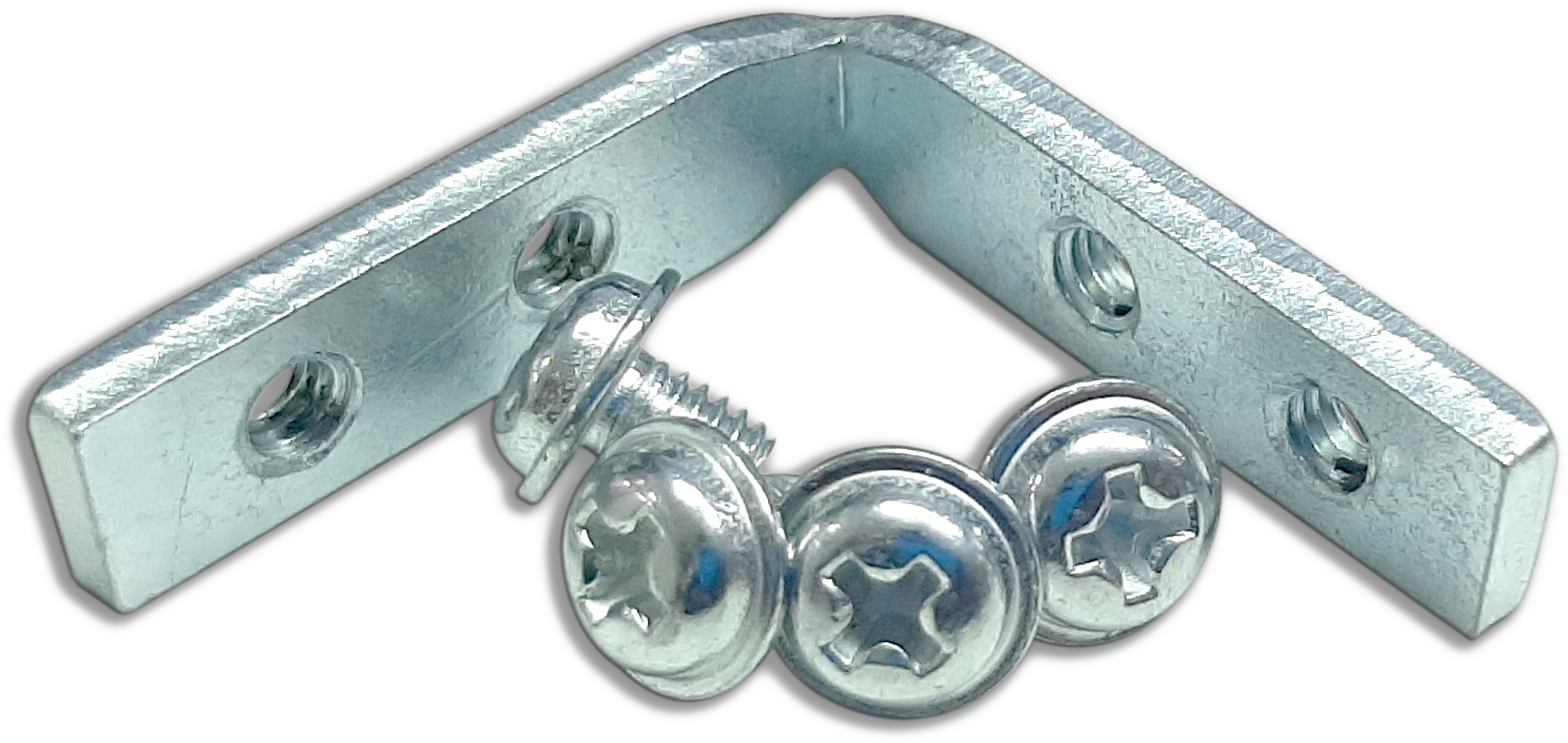 Small L Angle Aluminium Bracket, Lightweight Zinc Alloy Support for Versatile Frame Angles, Anodized Silver, Easy Mounting for Structural Joints